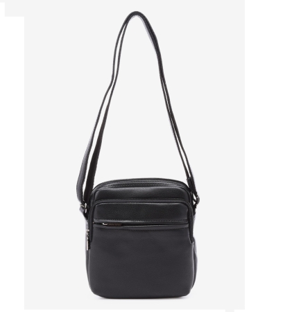 Мъжка чанта през рамо черна 694403C David Jones