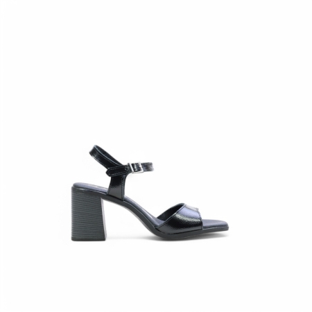 Дамски ежедневни сандали от естествена кожа черни 5621 Oh My Sandals