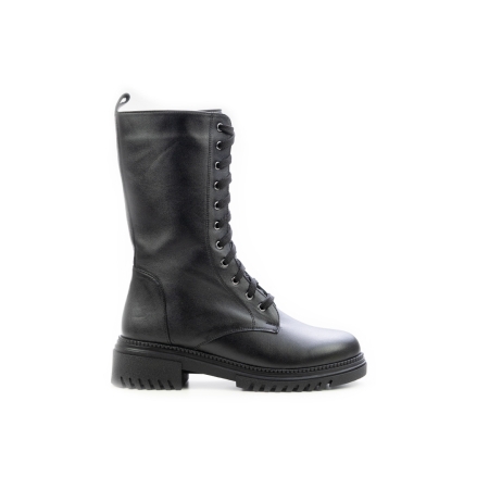 Дамски ежедневни боти от естествена кожа черни 10-301-01-2331