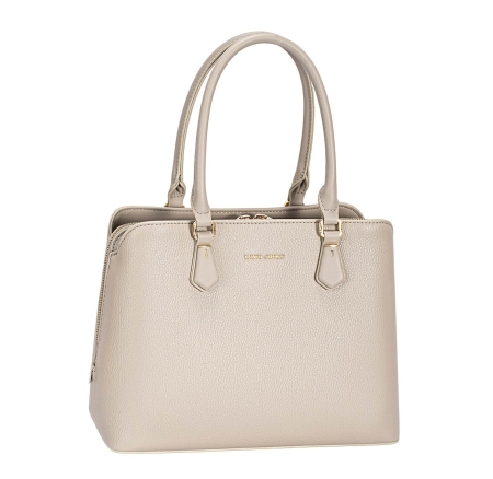 Дамска елегантна чанта бежова CM7648-1 David Jones