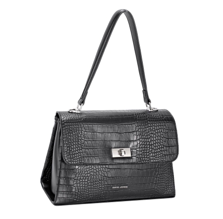 Дамска елегантна чанта черна CM8320 David Jones