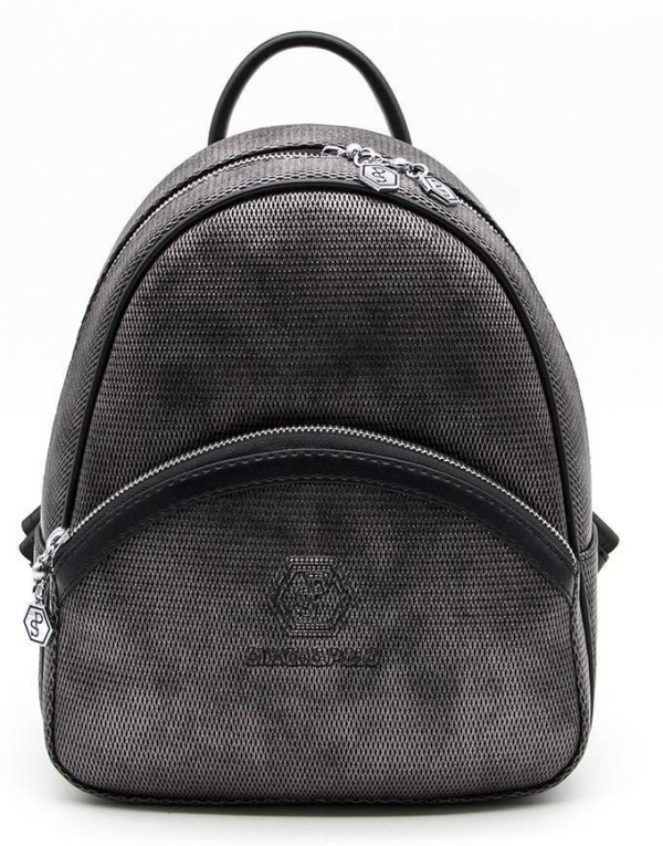 Дамска раница в тъмно сребро 945 M86 PETEK Silver&Polo