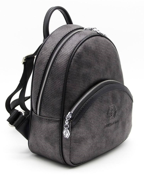 Дамска раница в тъмно сребро 945 M86 PETEK Silver&Polo