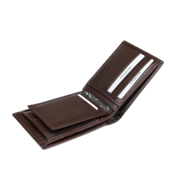 Мъжки кожен портфейл кафяв 65