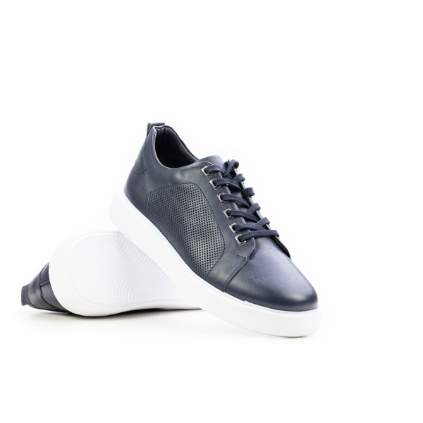 Мъжки спортни обувки от естествена кожа сини 94