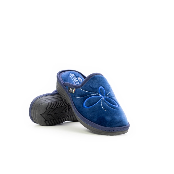 Дамски домашни пантофи сини 24-116