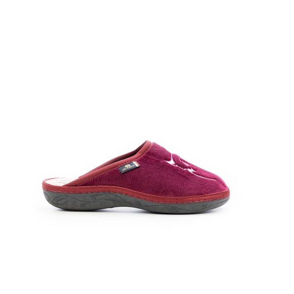 Дамски домашни пантофи бордо 24-091