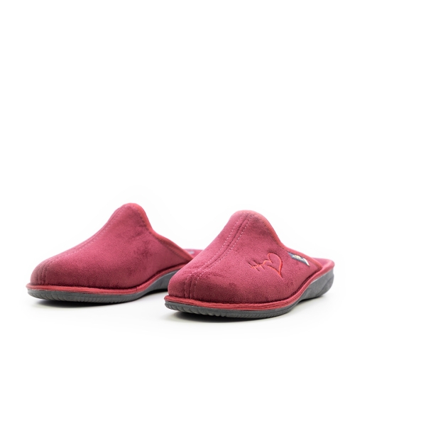 Дамски домашни пантофи бордо 24-114