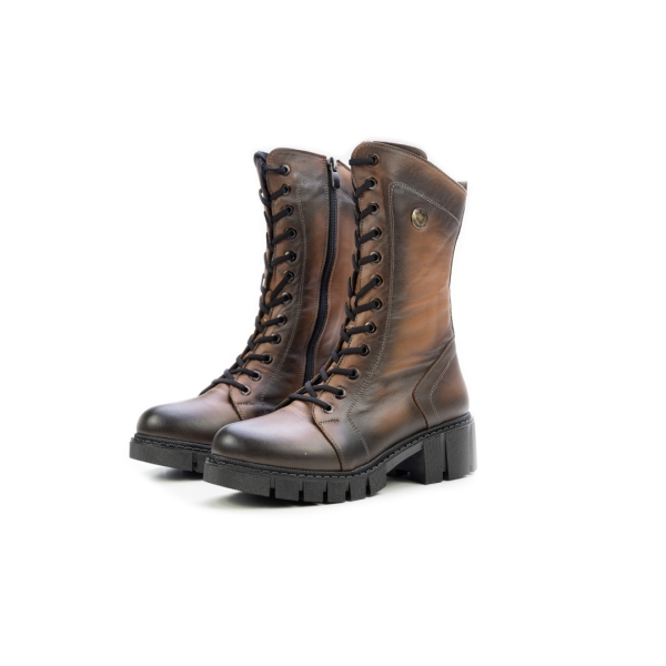 Дамски ежедневни боти от естествена кожа таба 840-02