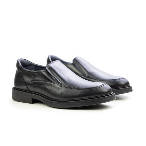 Мъжки ежедневни обувки от естествена кожа черни 1166 Baerchi