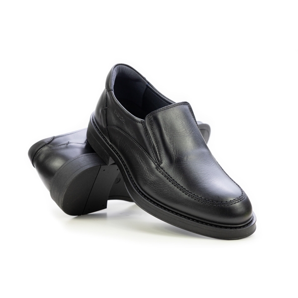 Мъжки ежедневни обувки от естествена кожа черни 1166 Baerchi