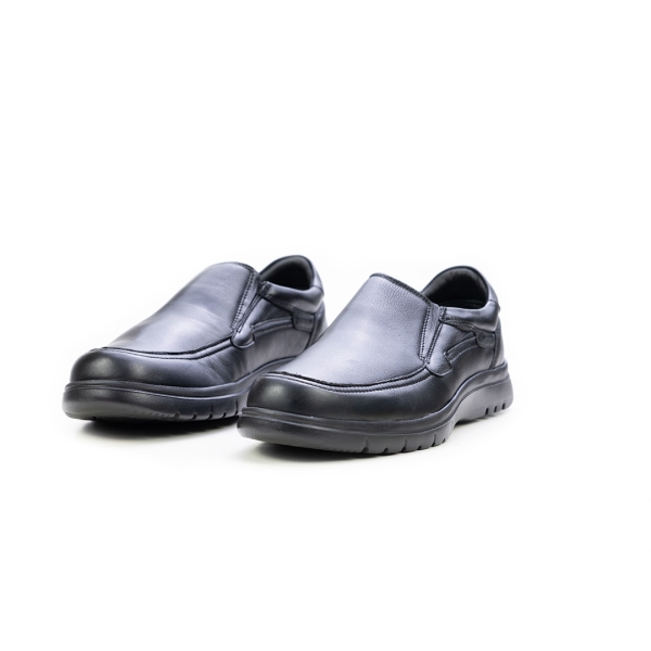 Мъжки ежедневни обувки от естествена кожа черни 1211 Baerchi