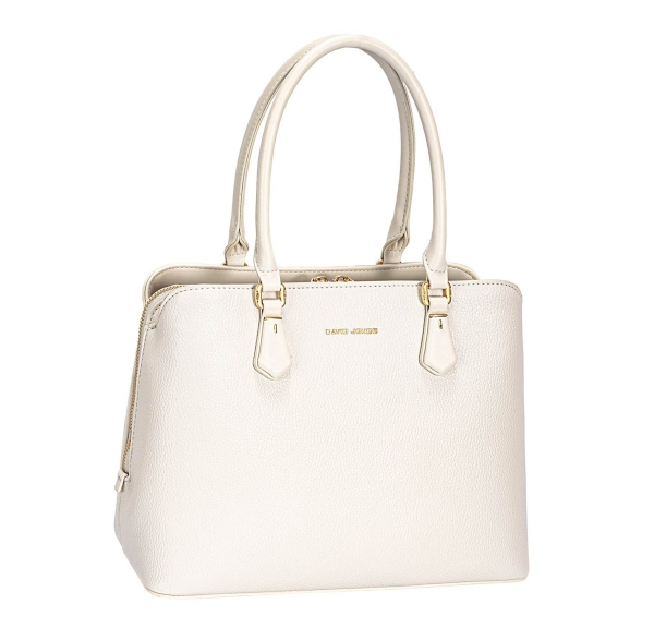 Дамска елегантна чанта крем CM7648-1 David Jones