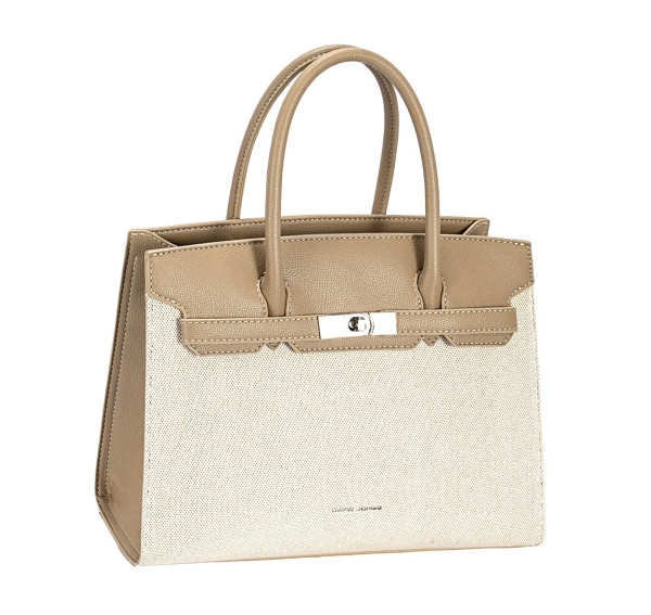 Дамска елегантна чанта тъмно бежова CM8267 David Jones