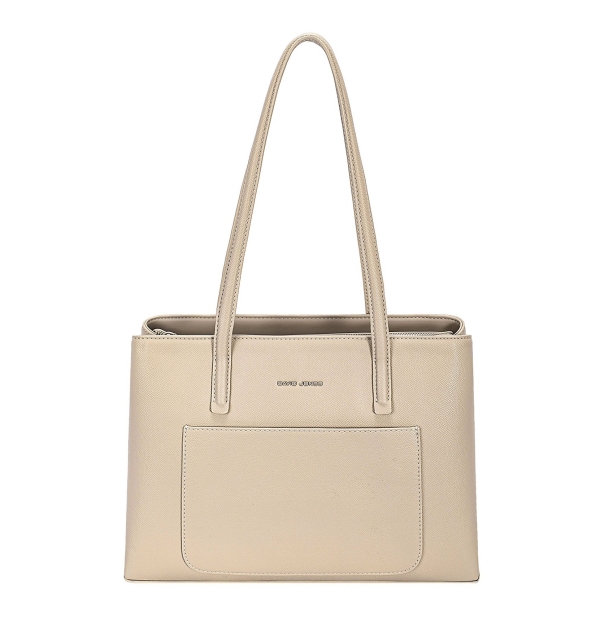 Дамска ежедневна чанта тъмно бежова CM8281 David Jones