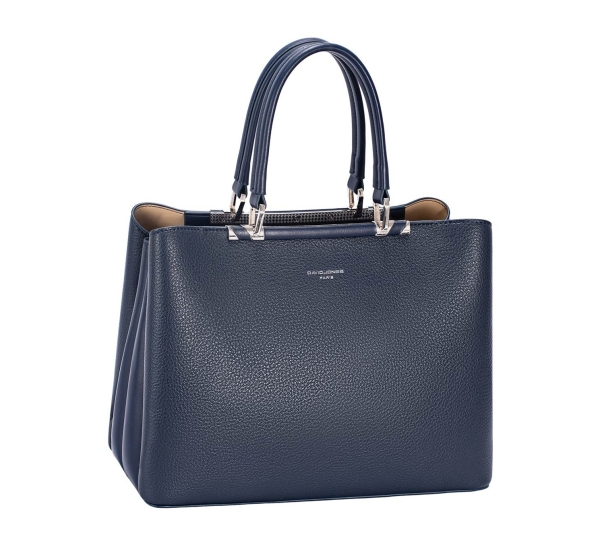 Дамска елегантна чанта тъмно синя CM8401 David Jones