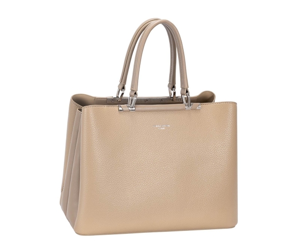 Дамска елегантна чанта тауп CM8401 David Jones