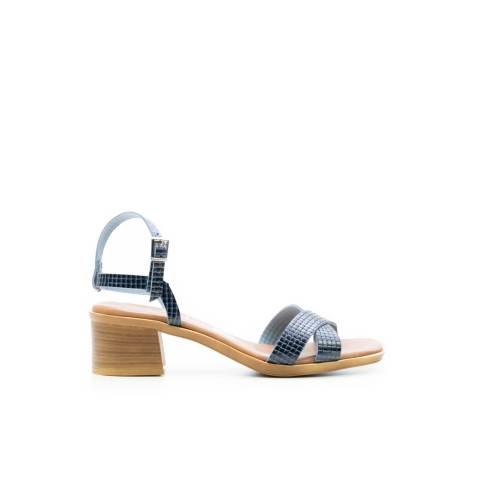 Дамски ежедневни сандали от естествена кожа в синьо 5173 Oh my sandals