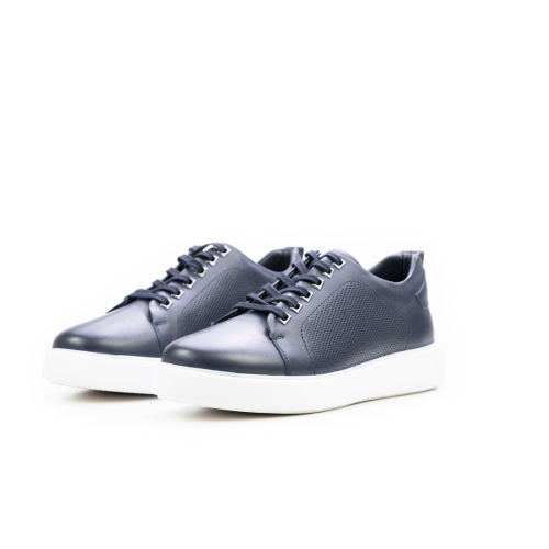 Мъжки спортни обувки от естествена кожа сини 94