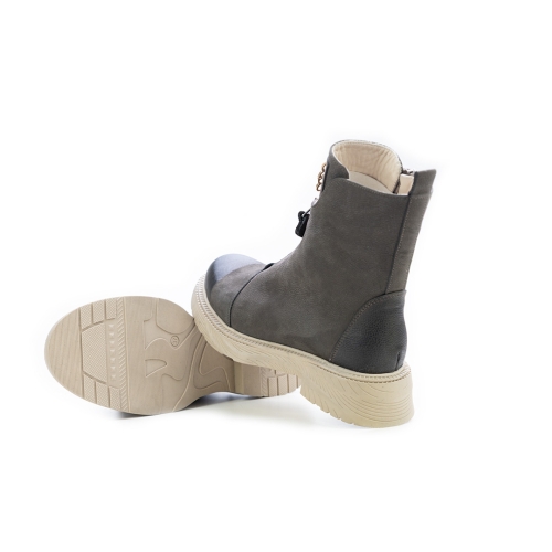 Дамски ежедневни боти от естествен набук кафяви 45-841 R-60