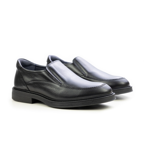 Мъжки ежедневни обувки от естествена кожа черни 1166 Baerchi