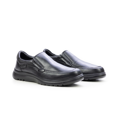 Мъжки ежедневни обувки от естествена кожа черни 1211 Baerchi