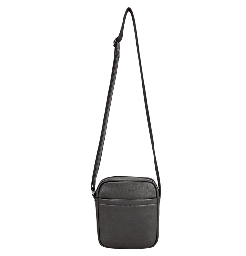 Мъжка чанта през рамо черна 694401D David Jones