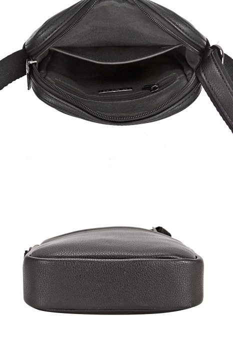 Мъжка чанта през рамо черна 694401D David Jones