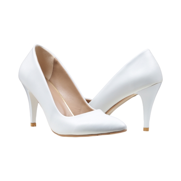 Дамски елегантни обувки в бяло 150