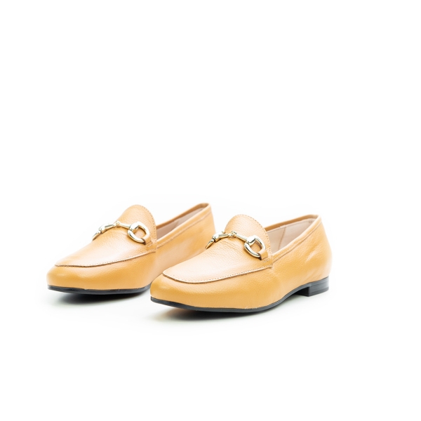 Дамски мокасини от естествена кожа камел 7105 H-02850 Patricia Miller