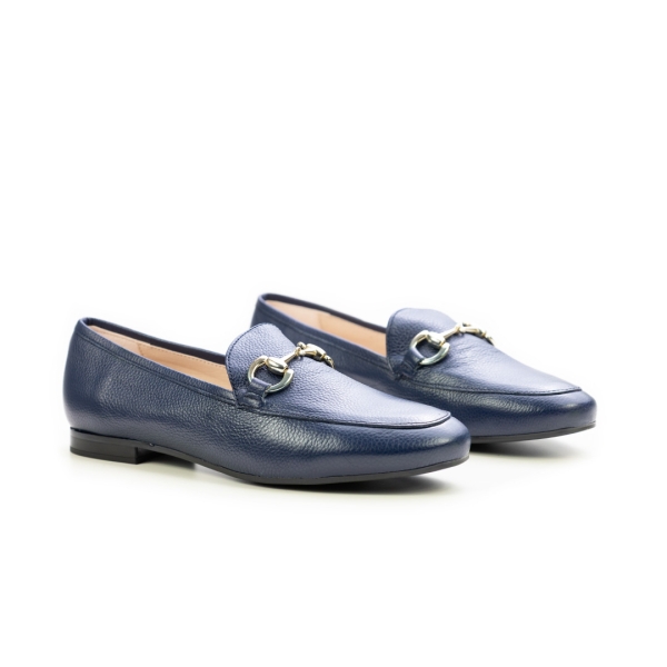 Дамски мокасини от естествена кожа тъмно сини 7105 H-02850 Patricia Miller