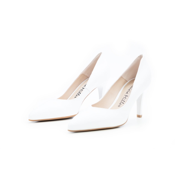 Дамски елегантни обувки от естествена кожа в бяло 5530 638 Patricia Miller