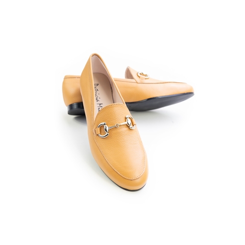 Дамски мокасини от естествена кожа камел 7105 H-02850 Patricia Miller