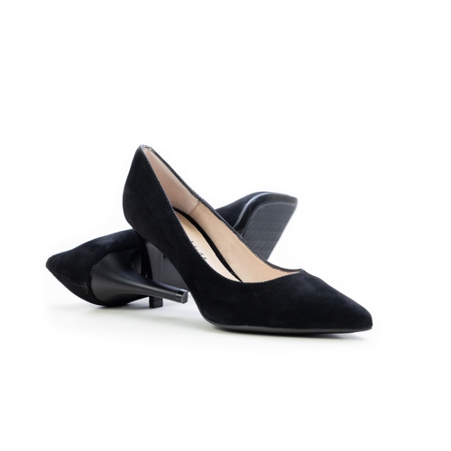 Дамски елегантни обувки от естествен велур черни 5530 638 Patricia Miller