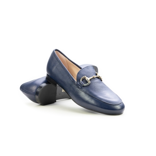 Дамски мокасини от естествена кожа тъмно сини 7105 H-02850 Patricia Miller