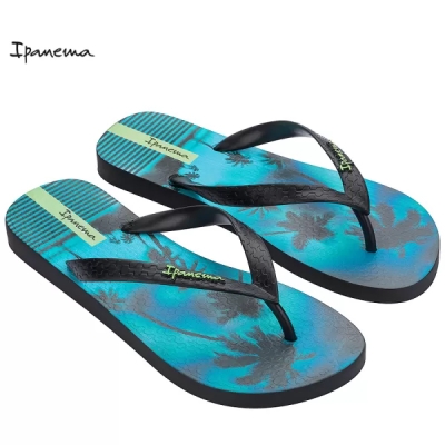 Мъжки джапанки в черно и зелено 83764/BM669 Ipanema