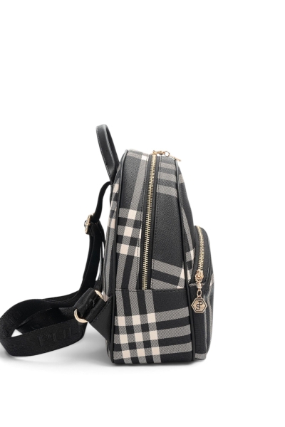 Дамска раница в бежово и черно 945 M212 Silver&Polo