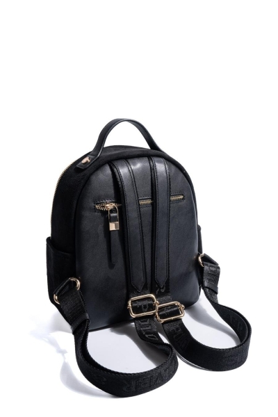 Дамска раница черна 1130 M12 Silver&Polo